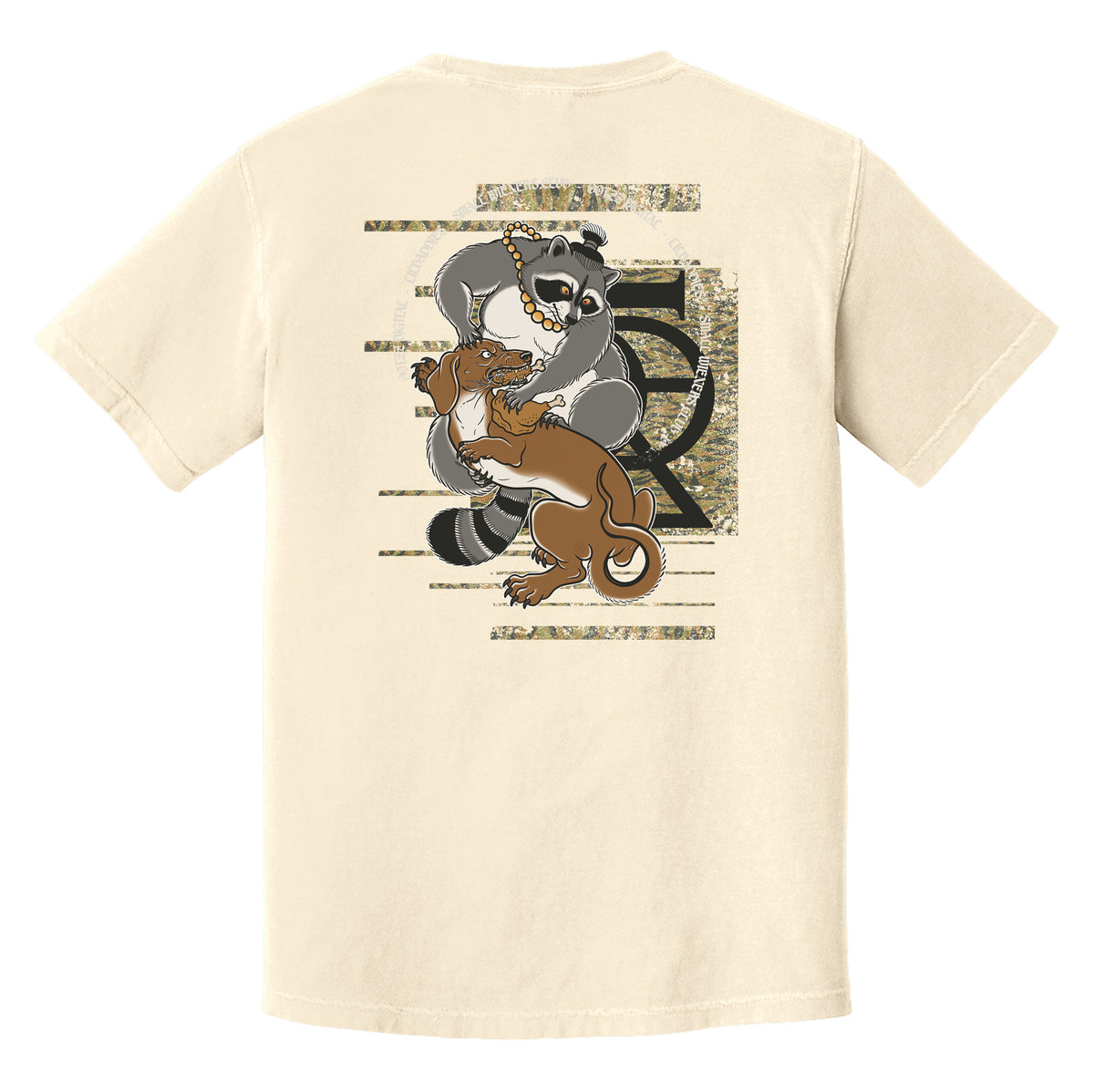Weenie Raccoon Fight Heavyweight Tee