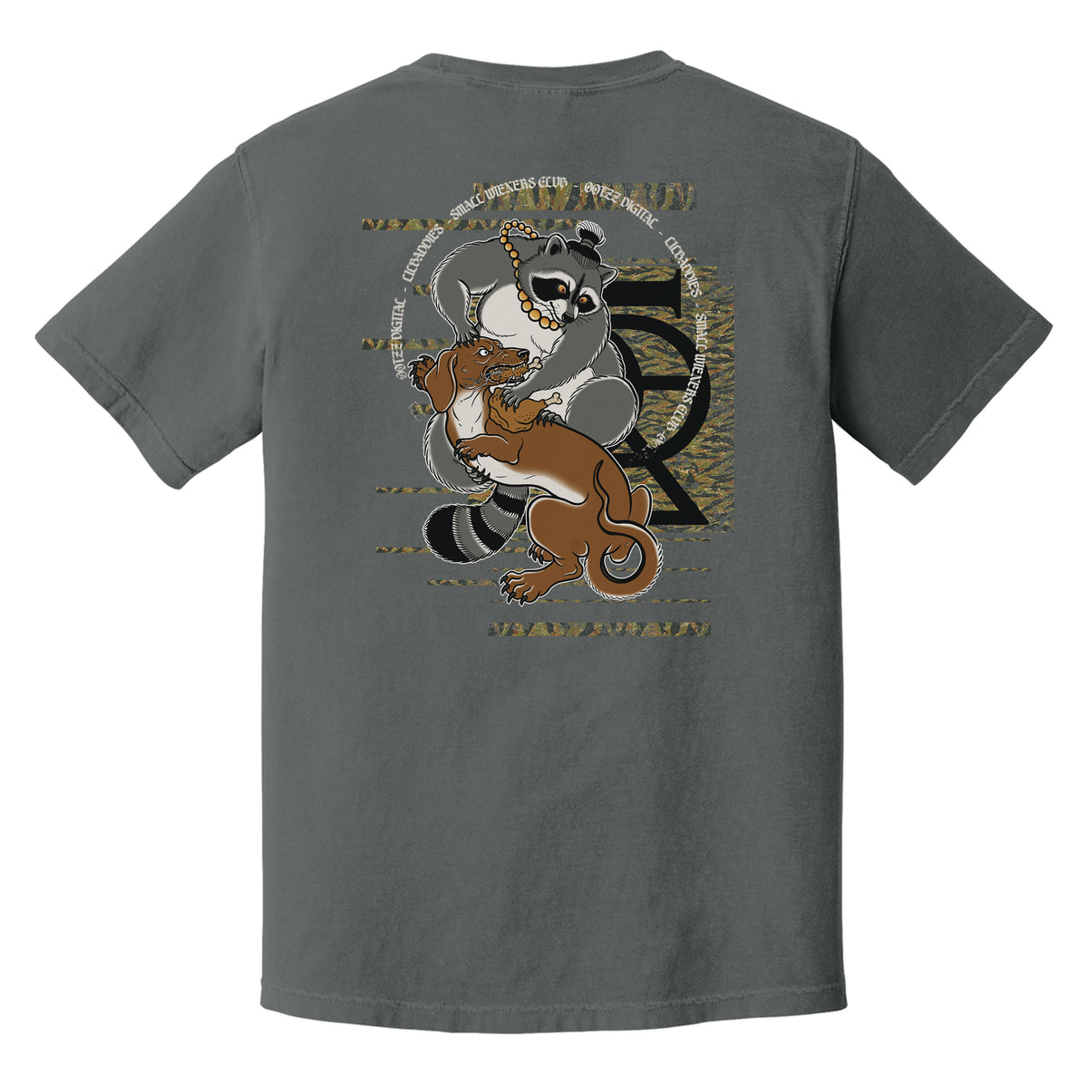 Weenie Raccoon Fight Heavyweight Tee